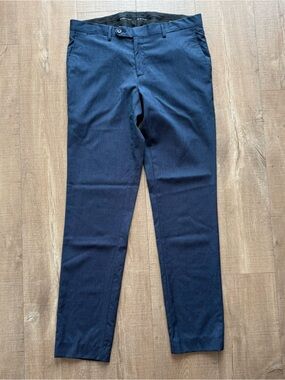 Navy dress  Men pants, made in Italy, slim fit, size 32x32